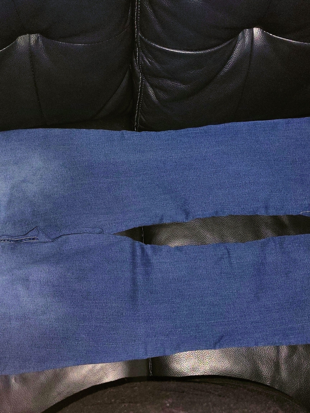 Women's Blue Straight-Leg Jeans